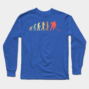 Ice Hockey Human Evolution 1 Long Sleeve T-Shirt